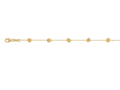 Bracciale A Catena A 8 Cubi 3,1 Mm,17-19 Cm, Oro Giallo 18 Carati - Immagine Standard - 2