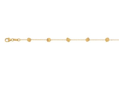 Bracciale A Catena 8 Cubi 3,1 Mm, 17-19 Cm, Oro Giallo 18 Ct. - Immagine Standard - 2