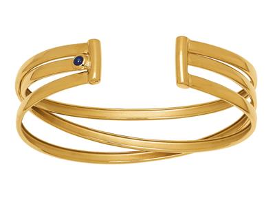 Bracciale 3 Linee 18 Mm, 61 X 48 Mm, Oro Giallo 18 Carati