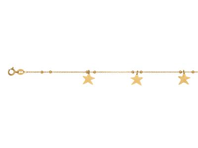 Bracciale 5 Stelle, 18,5 Cm, Oro Giallo 18 Carati - Immagine Standard - 2