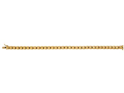 Bracciale A Tulipano 5 Mm, 18,5 Cm, Oro Giallo 18 Carati - Immagine Standard - 1