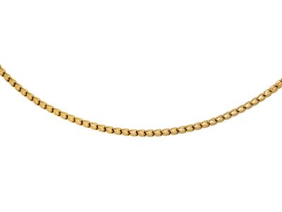 Collana Tulipano 5 Mm, 43 Cm, Oro Giallo 18 Carati