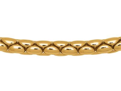 Collana Cobra 6 Mm, 46 Cm, Oro Giallo 18 Carati - Immagine Standard - 2