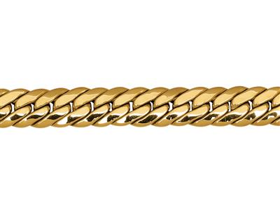 Bracciale Maglia Inglese 6,50 Mm, 19,5 Cm, Oro Giallo 18 Carati - Immagine Standard - 2
