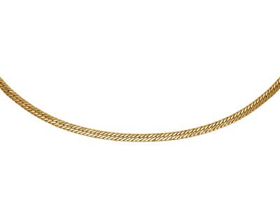 Collana, Maglia Inglese Dritta 6,5 Mm, 42 Cm, Oro Giallo 18 Ct.