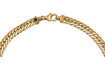Collana, Maglia Inglese, Dritto 6,5 Mm, 45 Cm, Oro Giallo 18 Ct. - Immagine Standard - 3