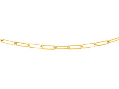 Collana A Maglia Rettangolare 4,50 Mm, 50 Cm, Oro Giallo 18 Carati - Immagine Standard - 1