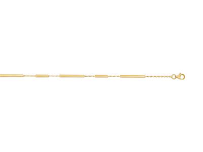 Bracciale Con Catena A Rettangoli, 18 Cm, Oro Giallo 18 Carati - Immagine Standard - 1