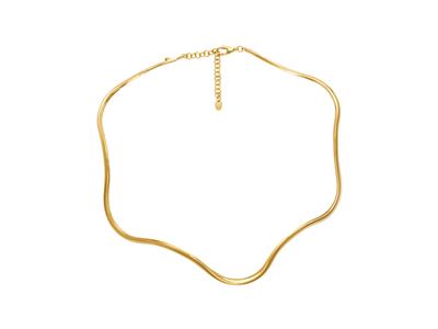 Collana-Torque-Wave,-42-Cm,-Oro----Gi...