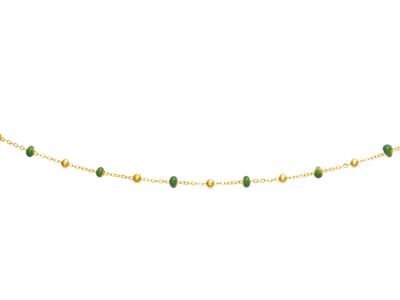 Collana-Con-Palline-Verdi,-42-Cm,--Or...