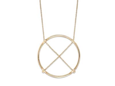 Collana Saturn, 40-42-45 Cm, Oro Giallo 18 Carati - Immagine Standard - 2