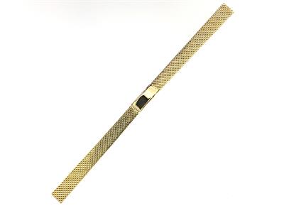 Cinturino Orologio Maglia Milano 10mm, Con Caduta, Oro Giallo 18k 3n