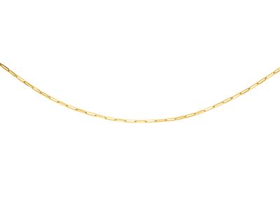 Collana, Maglia Rettangolare, Massiccio 2,80 Mm, 50 Cm, Oro Giallo 18 Ct.