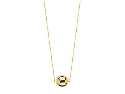 Collana Pastilles 12 Mm, 42 Cm, Oro Giallo 18 Carati