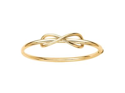 Bracciale Infinity Collana Cava, Diametro Interno 60 Mm, Oro Giallo 18 Carati - Immagine Standard - 1