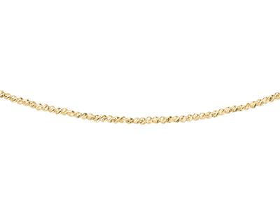 Collana Sfere Cesellate 1,80 Mm, 423 Cm, Oro Giallo 18 Ct.