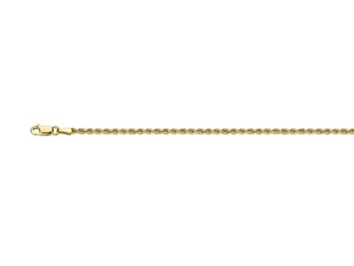 Catena Corda Cava 2,70 Mm, 70 Cm, Oro Giallo 750