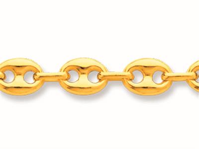 Catena Maglia Chicco Di Caff} Cava 6 Mm, 60 Cm, Oro Giallo 750 - Immagine Standard - 2
