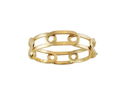 Bracciale, Maglia Ovale 14 Mm, Diametro Interno 60 X 50 Mm, Oro Giallo 18k