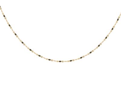 Collana A Palline In Smalto Nero Sucatena, 423 Cm, Oro Giallo 18 Car Ati Llo 18k