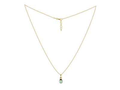 Collana Coccinella, 5 Mm, Smalto Turchese E Ossidi Di Zirconio, 36-38 Cm, Oro Giallo 18k	vlfra276 - Immagine Standard - 2