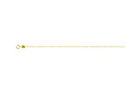 Girocollo Maglia Taglio A Diamante Allungata 1 Mm, 42 Cm, 18kt Oro Giallo