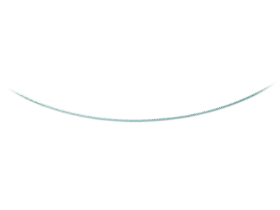 Collana Cavo 1 Mm, 42 Cm, Oro Bianco 18 Carati Rodiato - Immagine Standard - 1