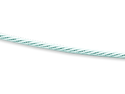 Collana Cavo 1 Mm, 42 Cm, Oro Bianco 18 Carati Rodiato - Immagine Standard - 2