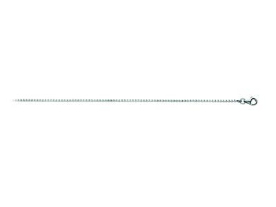 Catena Veneziana Di MM 1,24, Lunga 45 Cm, In Oro Bianco 18 Carati Rodiato - Immagine Standard - 1