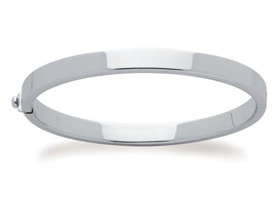 Bracciale 6 X 3 Mm, 60 Mm, Oro Bianco 18 Carati. Ref. 1774 - Immagine Standard - 1