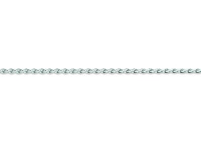 Catena Palmier Massiccia 1,50mm, 42cm, Oro Grigio 18 Carati Rodiato - Immagine Standard - 2