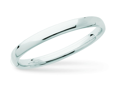 Bracciale Rigido Con Apertura, Astaovale Da 7 Mm, Forma Ovale Da 63 M M, Oro Grigio 18 Carati - Immagine Standard - 1