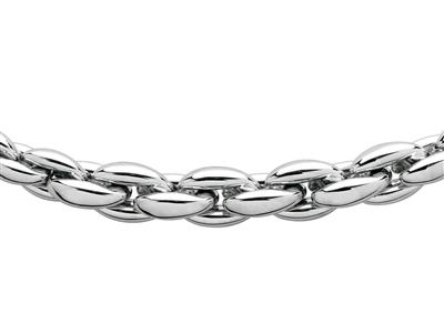 Collana, Conchiglie Grandi, 12 Mm, 45 Cm, Oro Bianco 18 Carati, Rodiato - Immagine Standard - 2