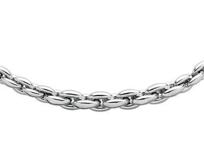 Collana, Conchiglie Grandi, 12 Mm, 45 Cm, Oro Bianco 18 Carati, Rodiato - Immagine Standard - 3