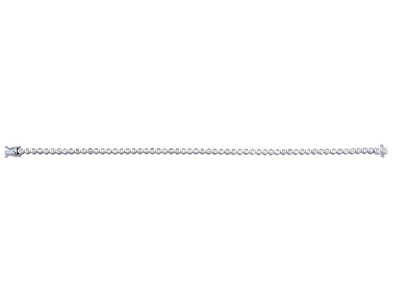 Bracciale Con Castone Da 2,90 Mm, Diamanti Da 0,65 Ct, Oro Bianco 18 Carati - Immagine Standard - 1