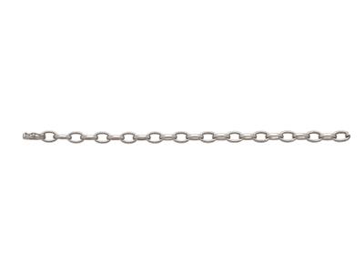 Bracciale Lungo A Maglie For\at 7 Mm, 19,5 Cm, Oro Bianco 18 Kt - Immagine Standard - 1