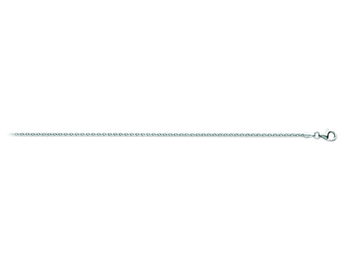 Massiccia Catena A Maglia Palmier 1,80 Mm, 50 Cm, Oro Bianco 18 Caratirodiato