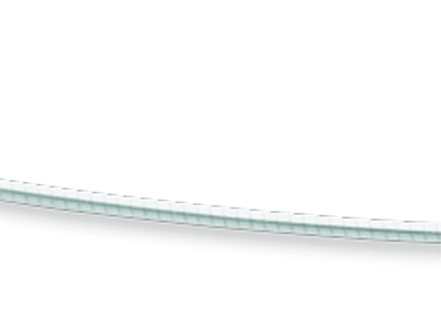 Collana Omega Tondo Incastonato 0.8mm, 45 Cm, Oro Bianco 18 Carati Ro Diato - Immagine Standard - 2