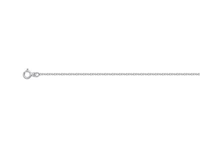 Catena A Maglia Palmier 1 Filo, 0,96 Mm, 45 Cm, Oro Bianco 18k