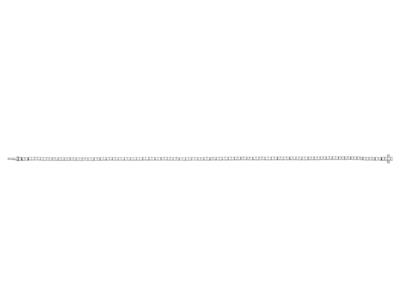 Bracciale Riv}re Con Diamanti Da 1 Ct 123  Pietre , 18 Cm, Oro Bianco 18 Carati - Immagine Standard - 1