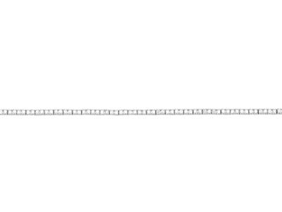 Bracciale Riv}re Con Diamanti Da 1 Ct 123  Pietre , 18 Cm, Oro Bianco 18 Carati - Immagine Standard - 2