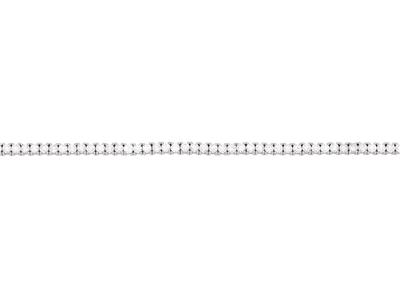 Bracciale Rivi}re Con Diamanti 3,00ct 85  Pietre , 18 Cm, Oro Bianco 18 Kt - Immagine Standard - 2