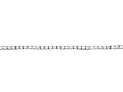 Bracciale River Di Diamanti 0,50ct 118  Pietre , 17,5 Cm, Oro Bianco 18 Carati - Immagine Standard - 1