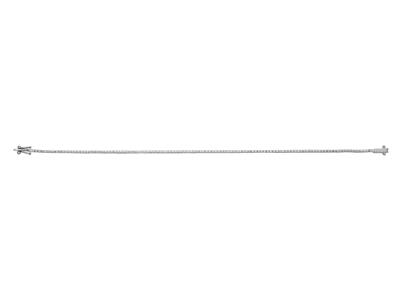 Bracciale Riviera Di Diamanti Da 0,25 Ct, 17,5 Cm, Oro Bianco 18 Kt