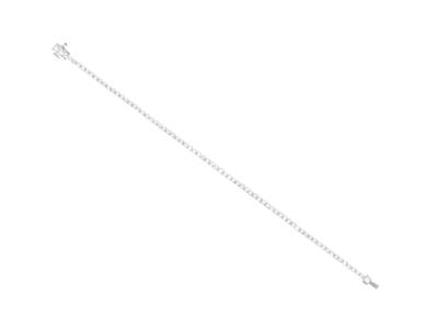 Bracciale A Riviera, 77 Diamanti 1,94 Ct, 17 Cm, Oro Bianco 18 Kt