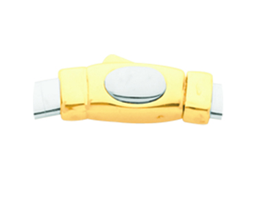 Collana Omega Foglia Di Salvia 3 Mmreversibile, 42 Cm, Oro Bicolore 1 8k - Immagine Standard - 3