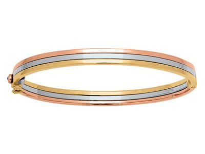 Bracciale 3 File Cavo, 60 Mm, 3 Oro 18k