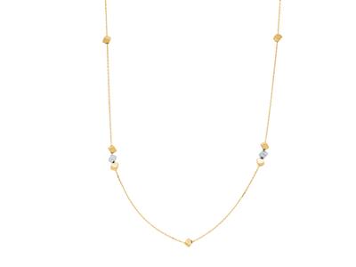 Collana A Catena Cubetti 3,1 Mm, 100 Cm, Oro 18k - Immagine Standard - 2