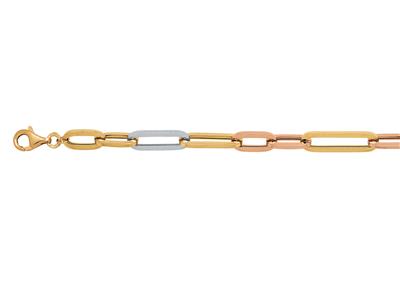 Bracciale Rectangle, 17-18 Cm, 3 Ori 18k - Immagine Standard - 2