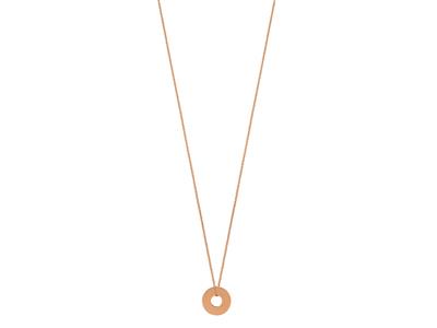 Collana Disc, Catena 40-42 Cm, Oro Rosa 18 Carati - Immagine Standard - 1